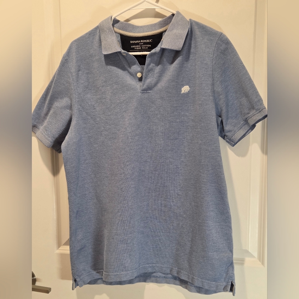 Banana Republic Birdseye Made with Organically Grown Cotton Pique Polo
